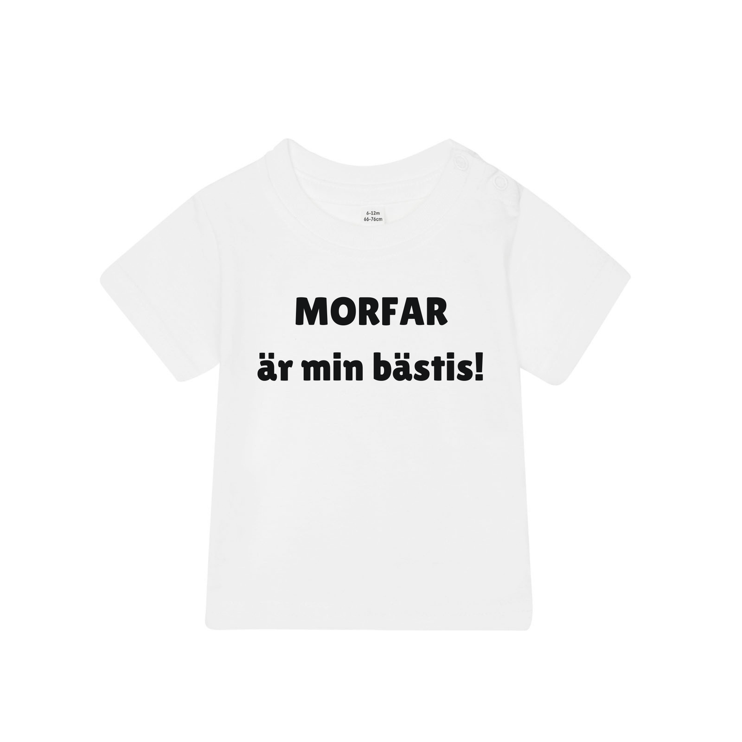Barn t-shirt "MORFAR är min bästis!"