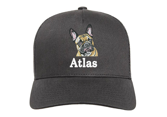 Brun Fransk Bulldog Keps