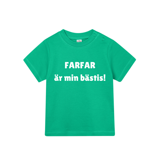 Barn t-shirt "FARFAR är min bästis!"