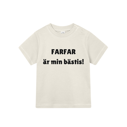 Barn t-shirt "FARFAR är min bästis!"