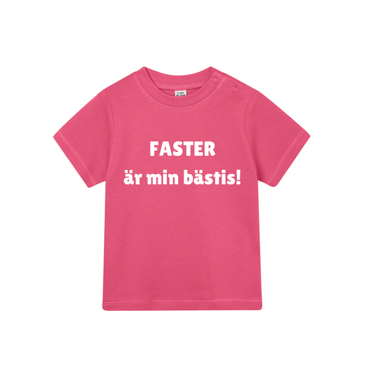 Barn t-shirt "FASTER är min bästis!"