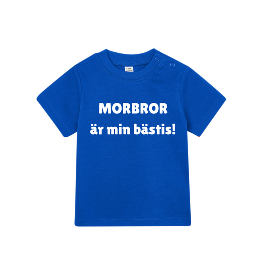 Barn t-shirt "MORBROR är min bästis!"