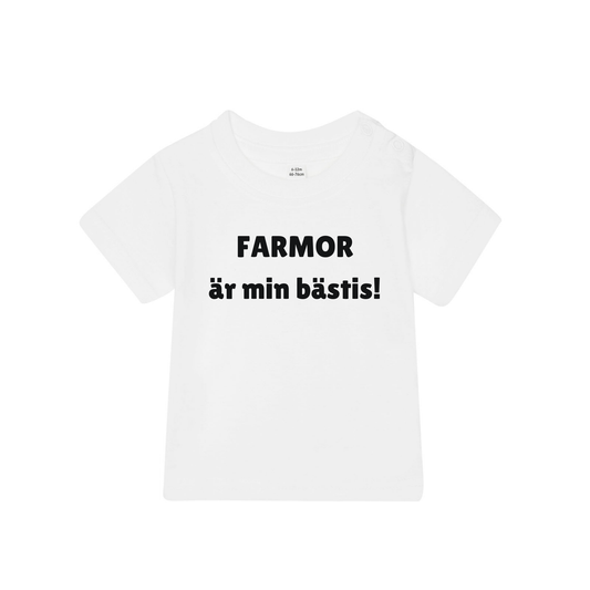 Barn t-shirt "FARMOR är min bästis!"