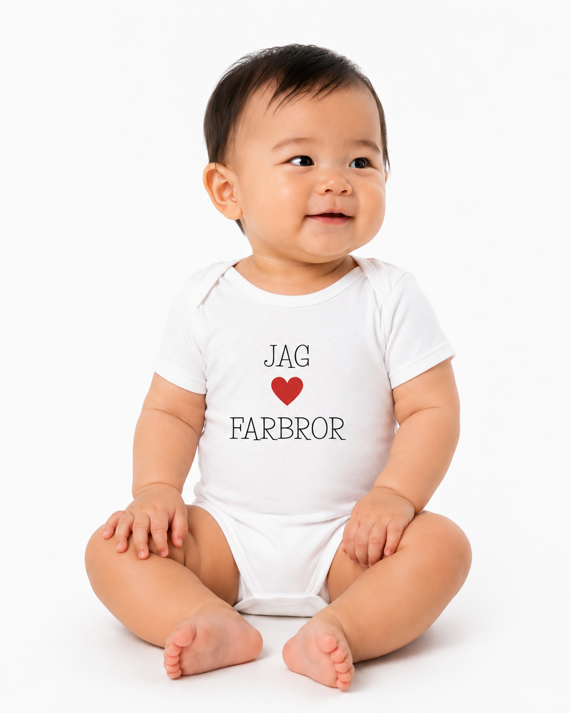Jag älskar farbror babybody