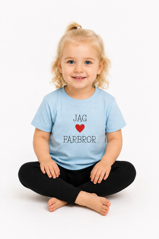 Barn t-shirt "Jag älskar farbror"