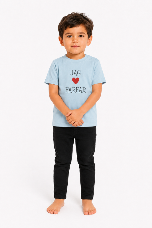 Barn t-shirt "Jag älskar farfar"