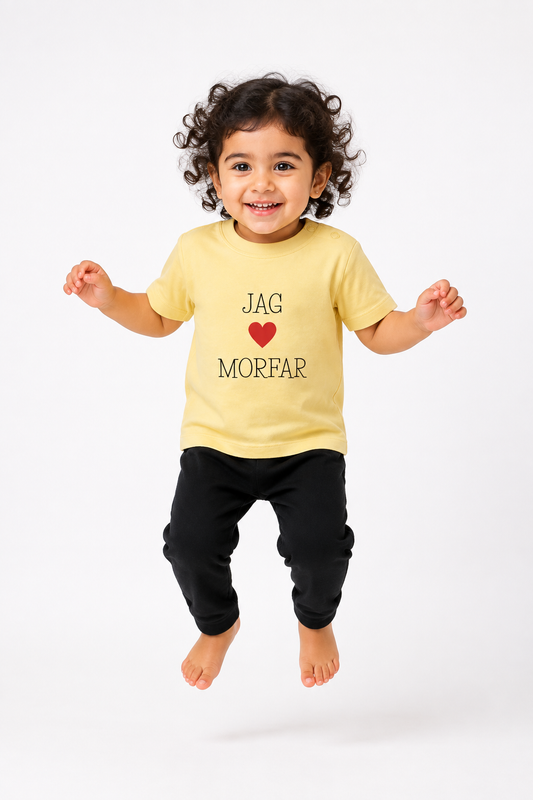 Barn t-shirt "Jag älskar morfar"