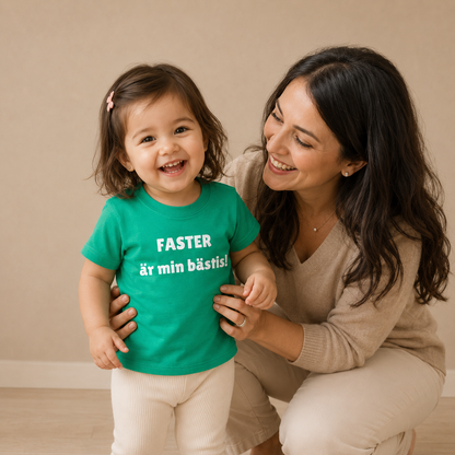 Barn t-shirt "FASTER är min bästis!"