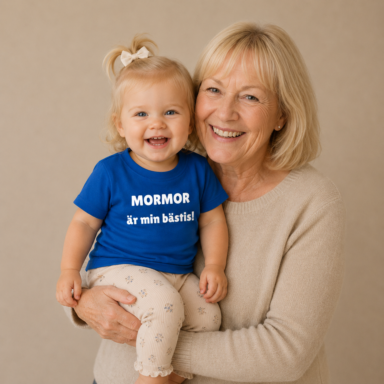 Barn t-shirt "MORMOR är min bästis!"