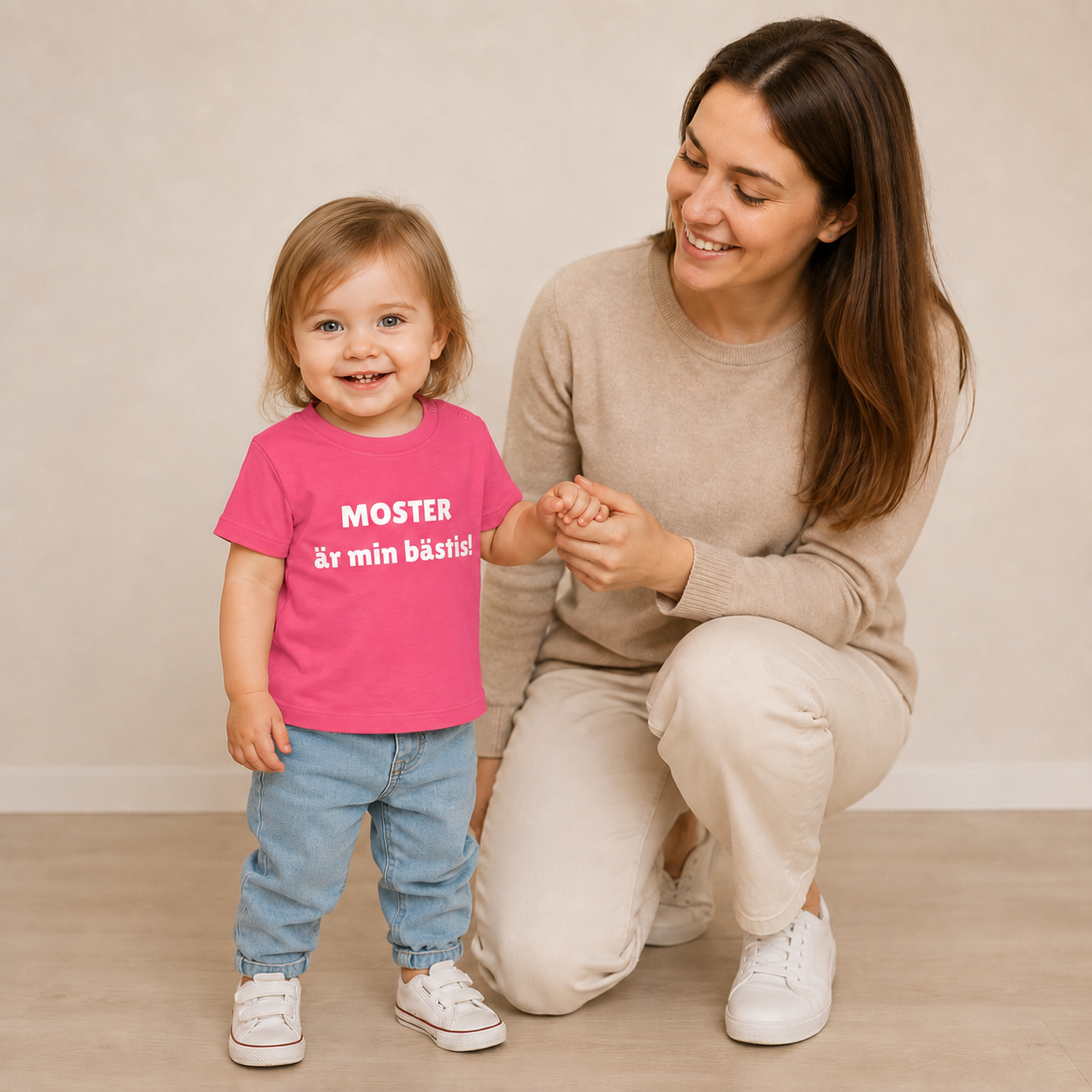 Barn t-shirt "MOSTER är min bästis!"