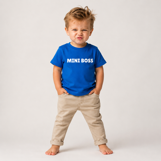Barn t-shirt "MINI BOSS"