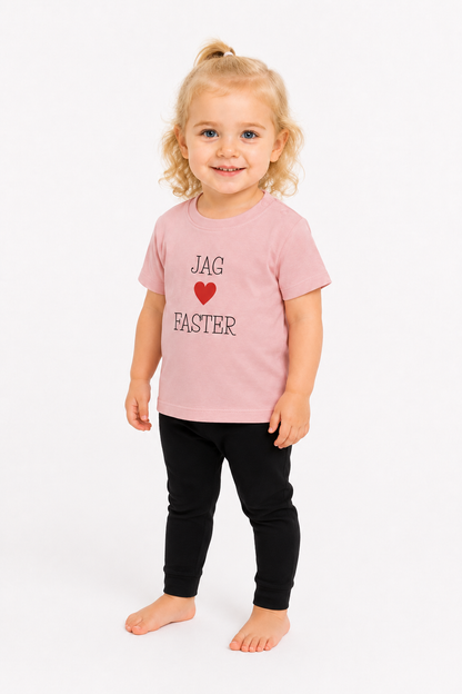 Barn t-shirt "Jag älskar faster"