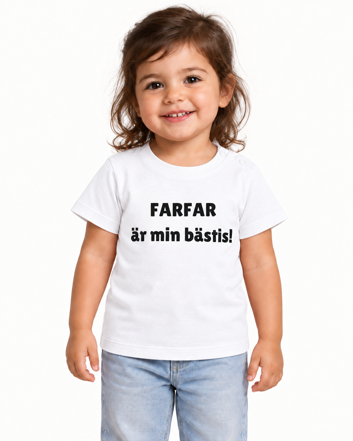 Barn t-shirt "FARFAR är min bästis!"
