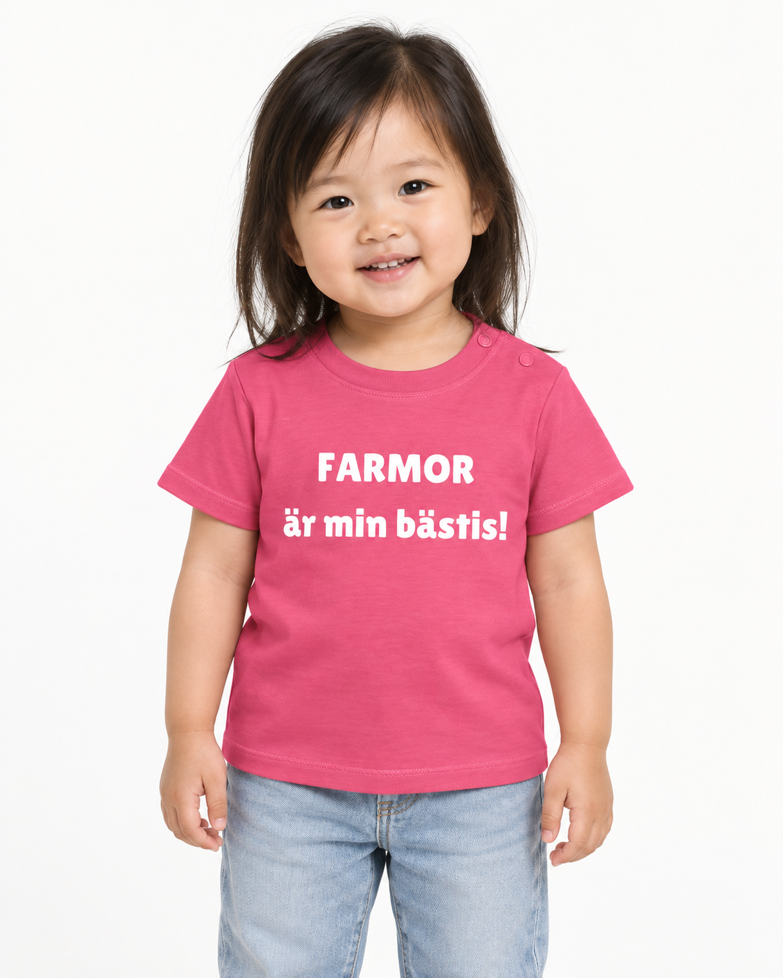 Barn t-shirt "FARMOR är min bästis!"