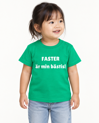 Barn t-shirt "FASTER är min bästis!"