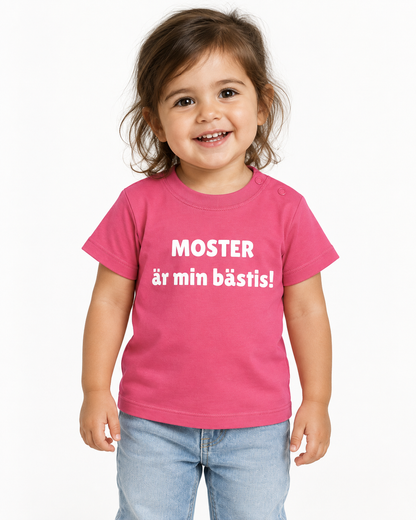 Barn t-shirt "MOSTER är min bästis!"