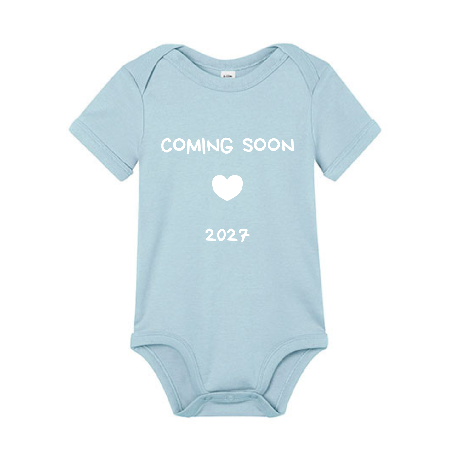 Babybody "Coming Soon 2027" kortärmad 0-3 månader