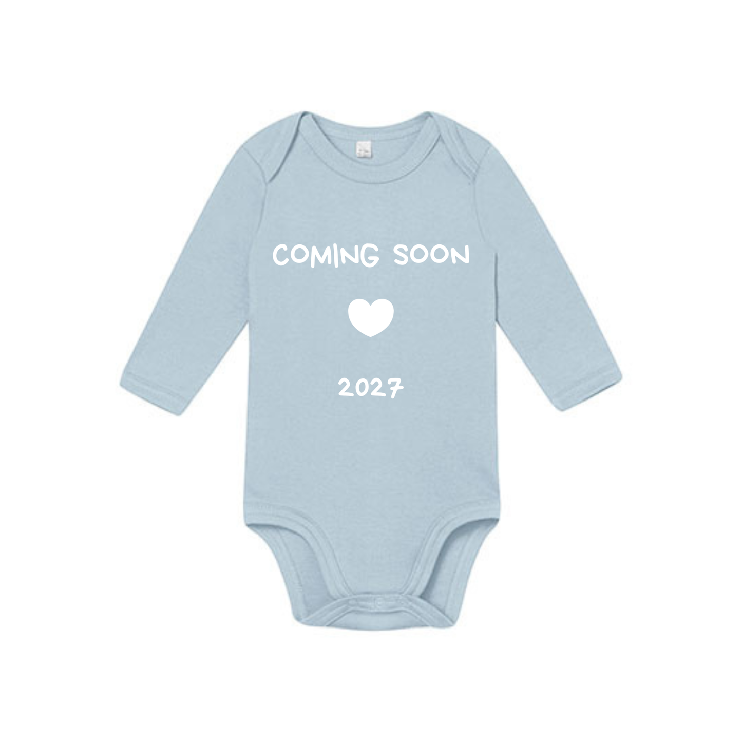 Babybody "Coming Soon 2027" långärmad 0-3 månader