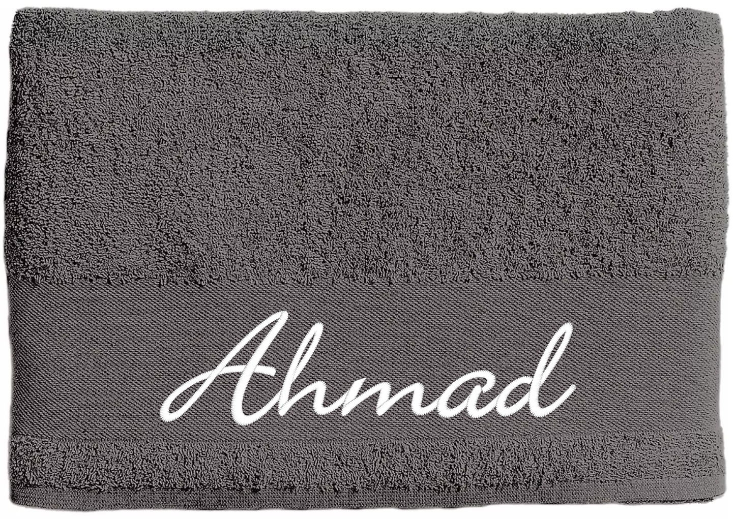 Personligt Handduk med Namn – Grå