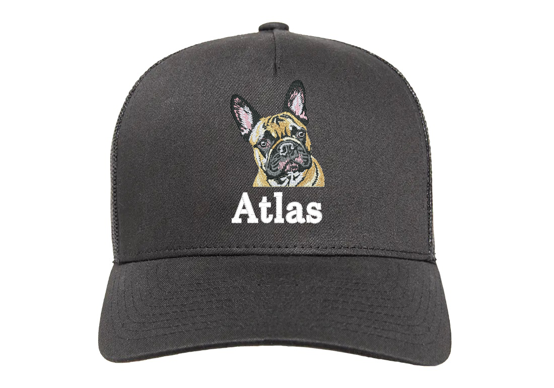 Brun Fransk Bulldog Keps