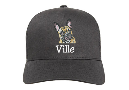 Brun Fransk Bulldog Keps