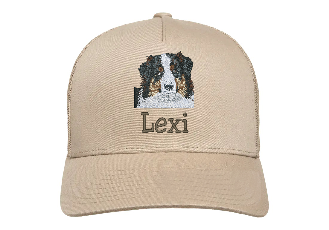 Svart Australian Shepherd Keps