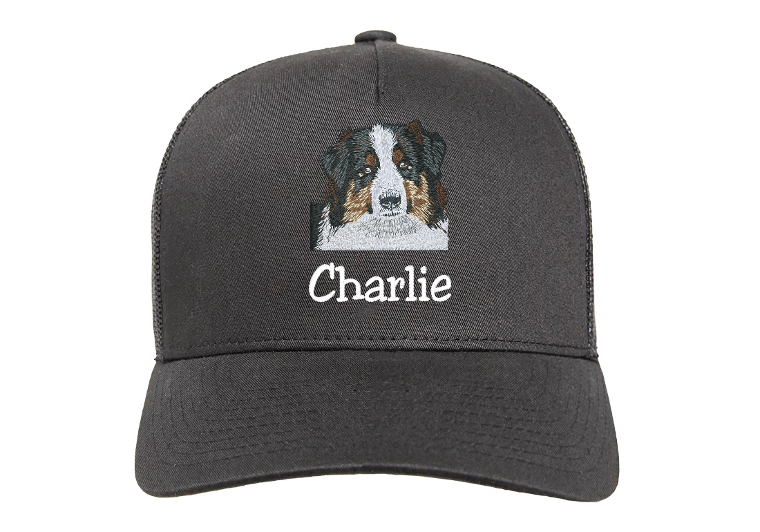 Svart Australian Shepherd Keps