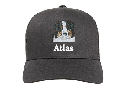 Svart Australian Shepherd Keps