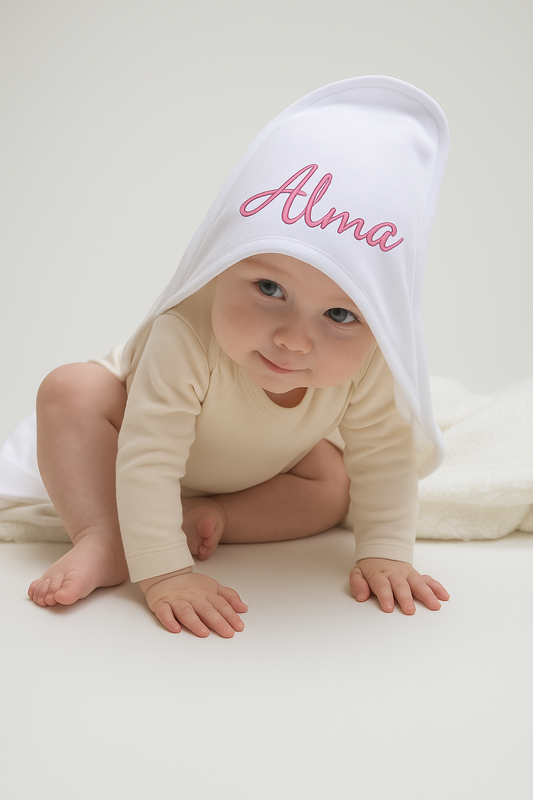 Personlig Babyfilt Med Luva