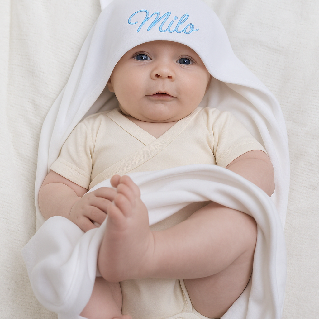 Personlig Babyfilt Med Luva