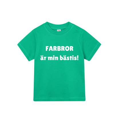 Barn t-shirt "FARBROR är min bästis!"