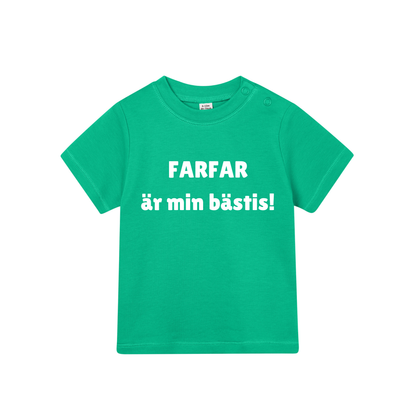 Barn t-shirt "FARFAR är min bästis!"