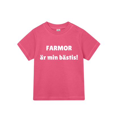Barn t-shirt "FARMOR är min bästis!"