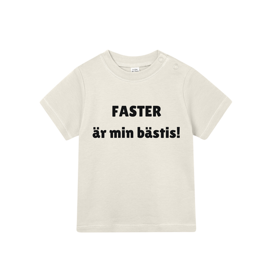 Barn t-shirt "FASTER är min bästis!"