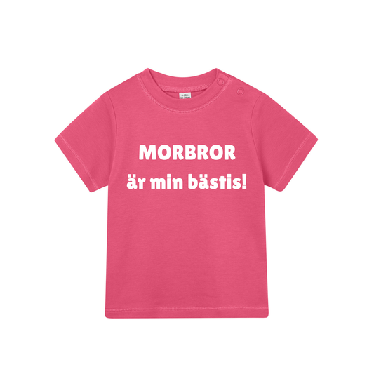 Barn t-shirt "MORBROR är min bästis!"