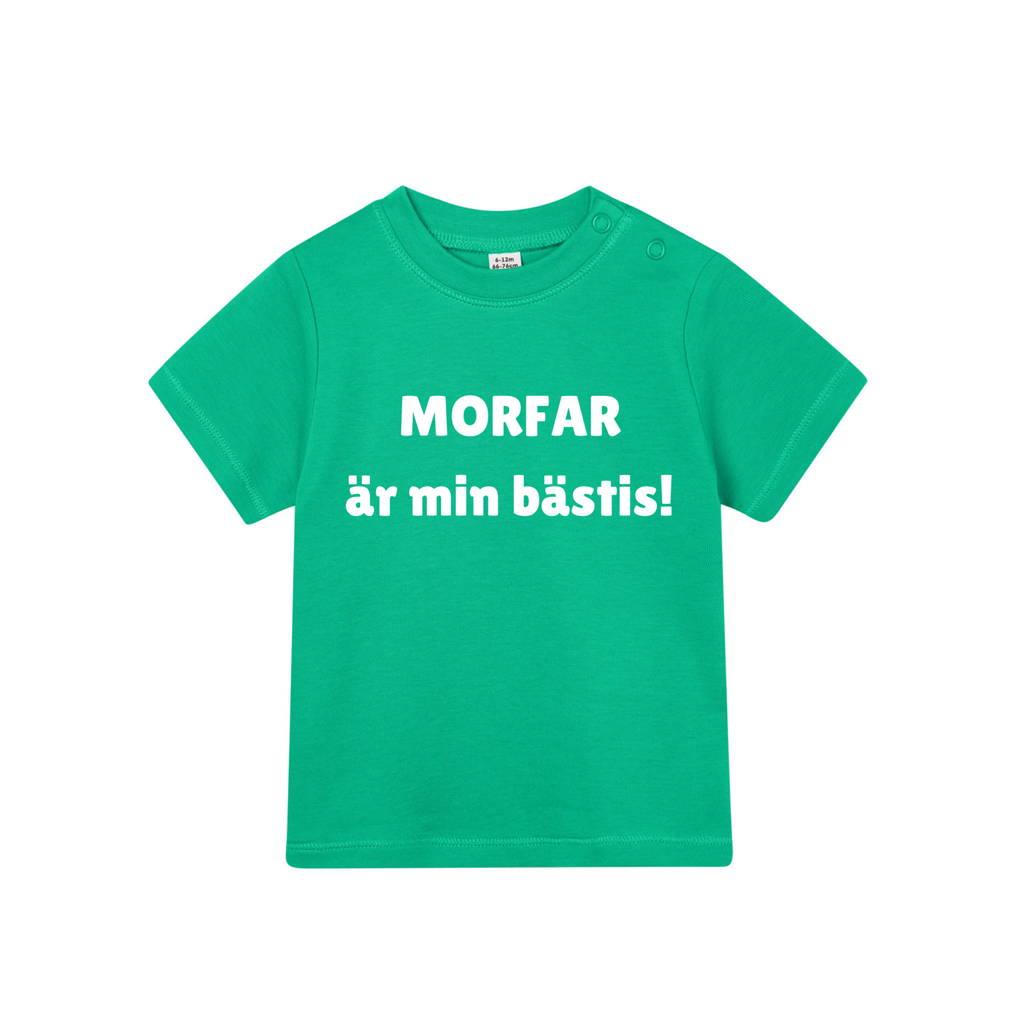 Barn t-shirt "MORFAR är min bästis!"