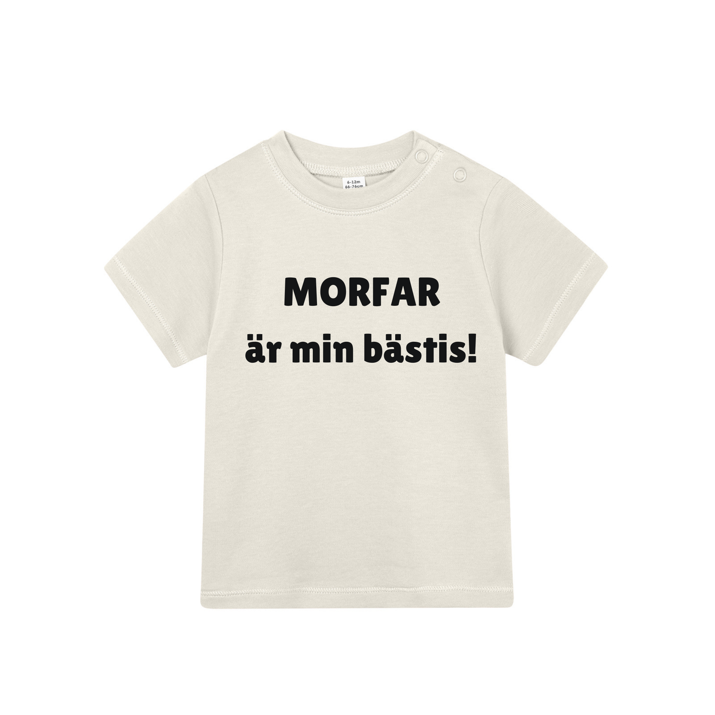 Barn t-shirt "MORFAR är min bästis!"