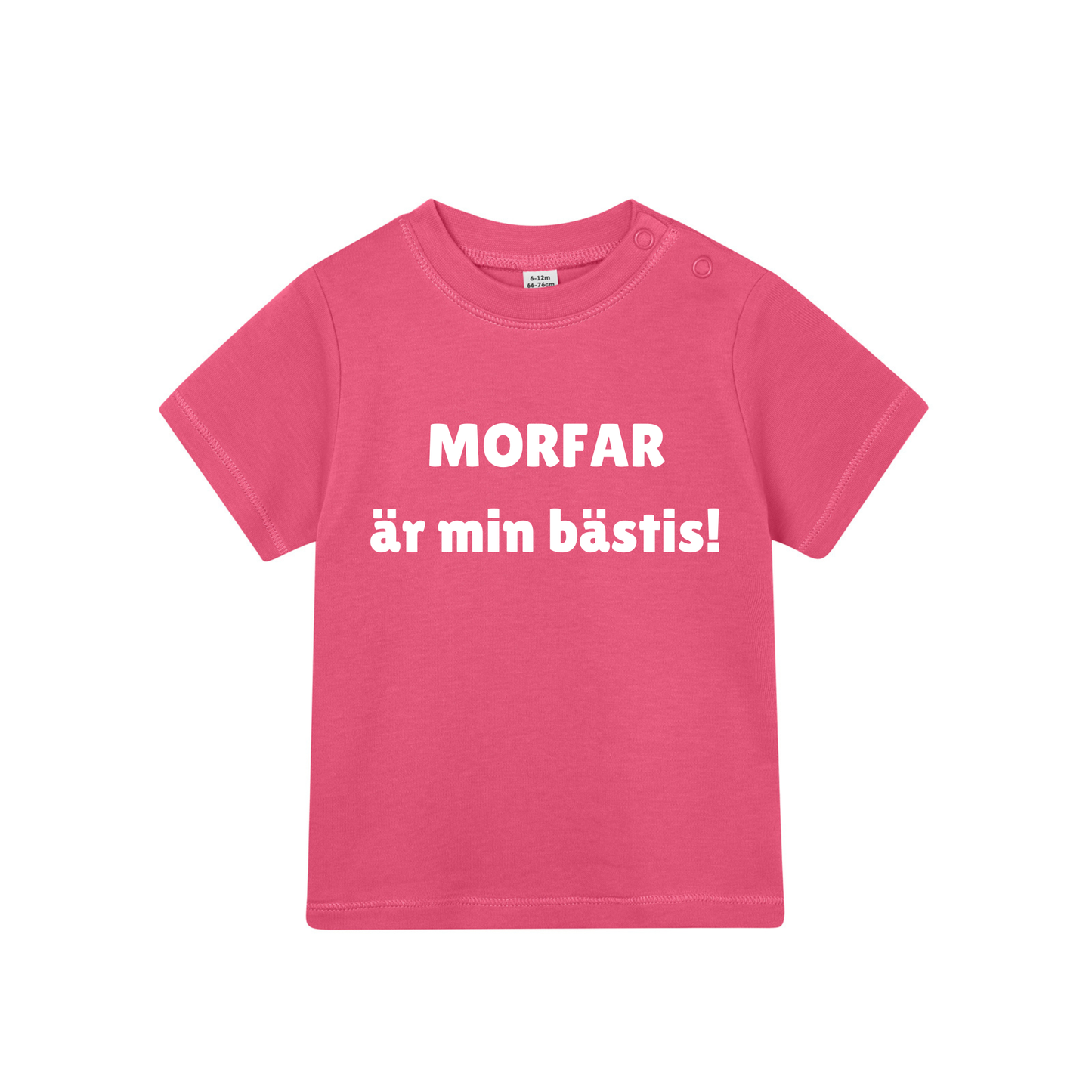 Barn t-shirt "MORFAR är min bästis!"
