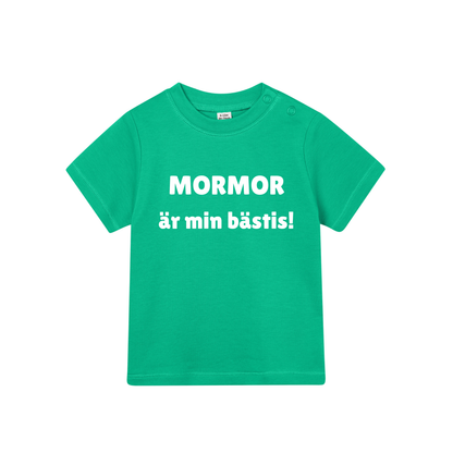 Barn t-shirt "MORMOR är min bästis!"