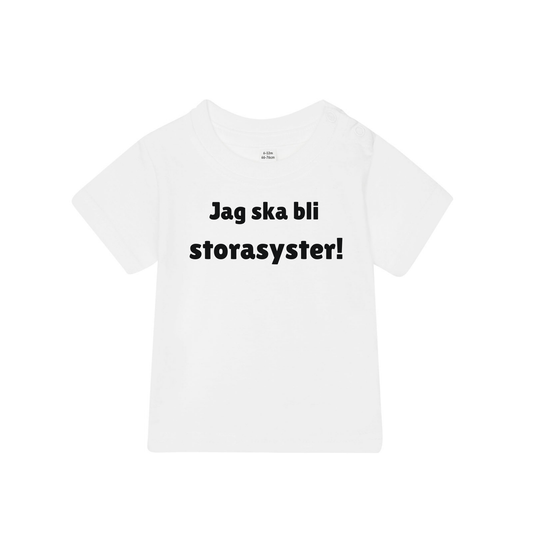 Barn t-shirt "Jag ska bli storasyster"