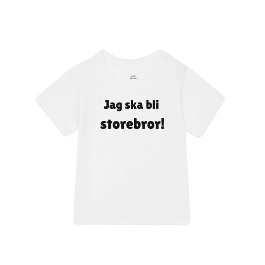 Barn t-shirt "Jag ska bli storebror"