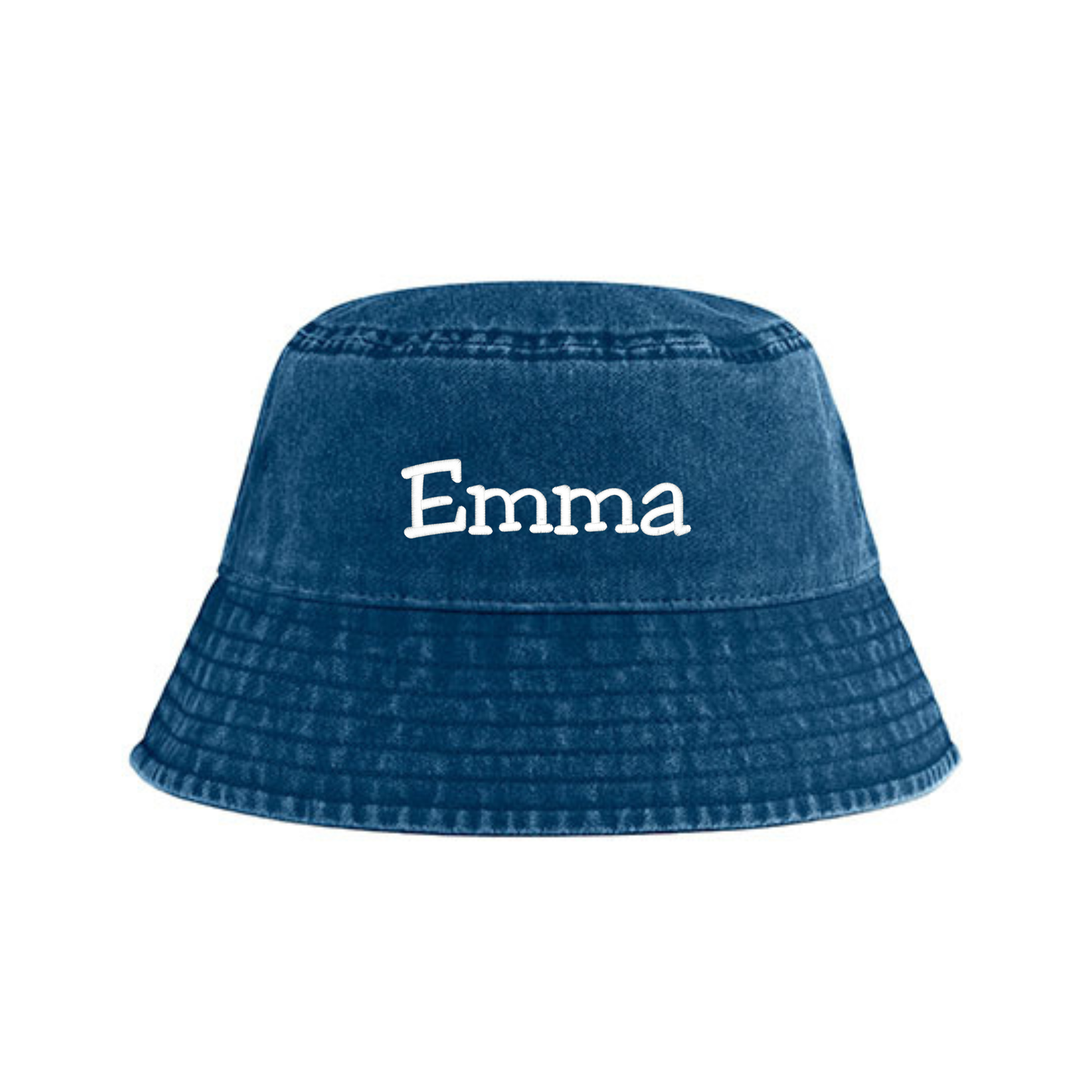 Personlig fiskehatt med broderat namn