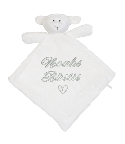 Får Snuttefilt med Broderat namn