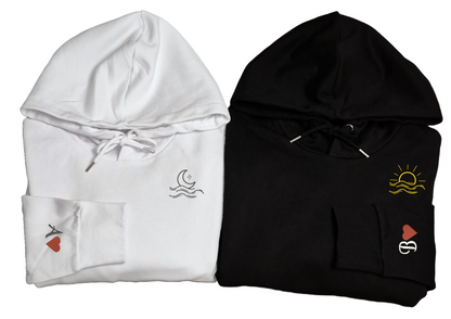 Sol och Måne med personliga initialer