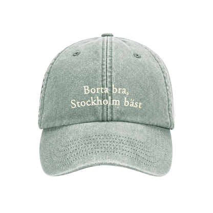 "Borta bra, Stockholm bäst" keps