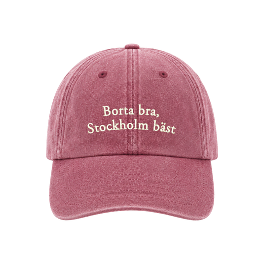 "Borta bra, Stockholm bäst" keps