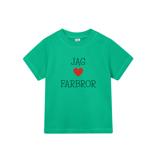 Barn t-shirt "Jag älskar farbror"