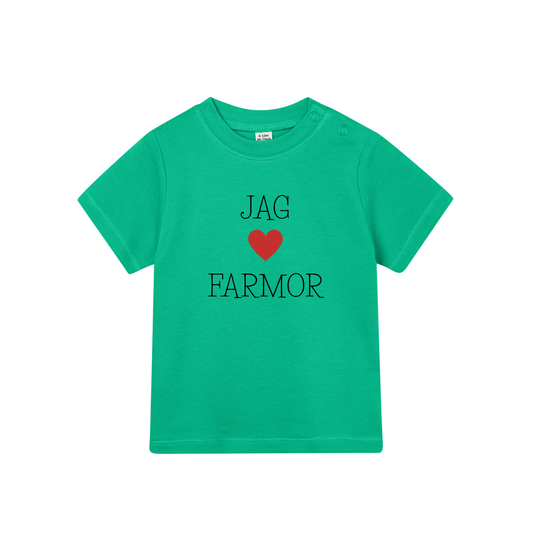 Barn t-shirt "Jag älskar farmor"