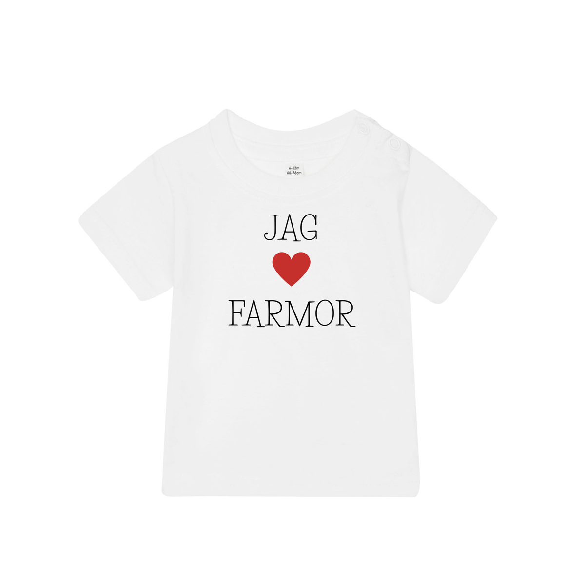 Barn t-shirt "Jag älskar farmor"